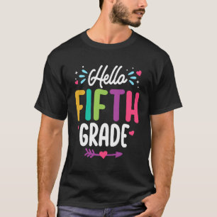Hallo Fünfte Klasse zurück zum Schullehrer T-Shirt