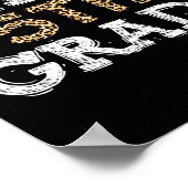 Hallo Fünfte Klasse zurück zur Schule 1. Leopard-T Poster (Ecke)