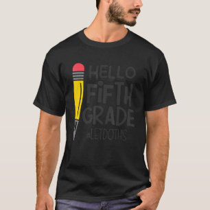 Hallo Fünfter Schulleiter zurück zum Schullehrer T-Shirt