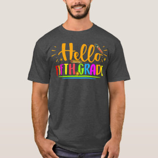 Hallo Fünftes Shirt 5. Klasse Zurück zur Schule T