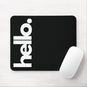 "Hallo" Funny Quotes Maus Pad Mousepad