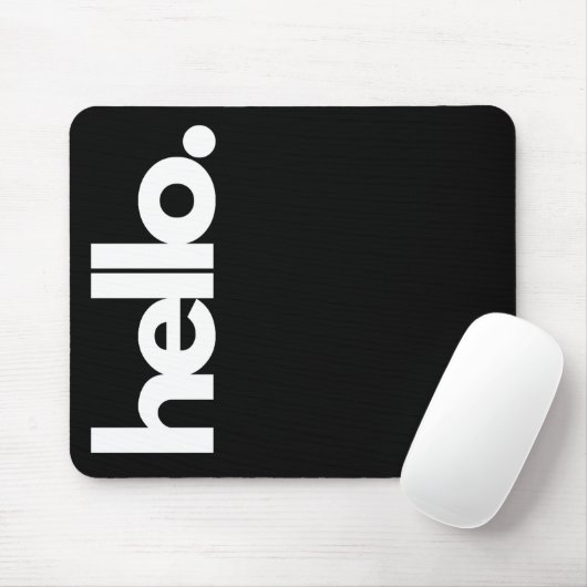 "Hallo" Funny Quotes Maus Pad Mousepad (Mit Mouse)