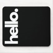 "Hallo" Funny Quotes Maus Pad Mousepad (Vorne)
