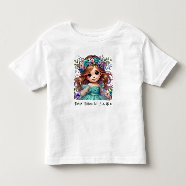 Hallo für kleine Mädchen Kleinkind T-shirt (Vorderseite)