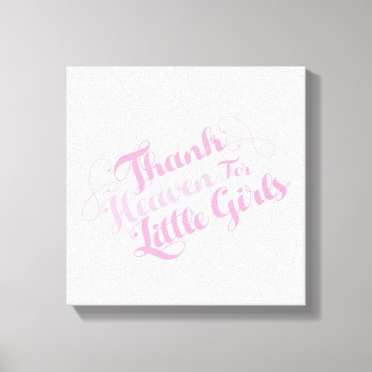 Hallo für kleine Mädchen Leinwanddruck (Vorderseite)