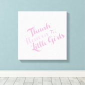 Hallo für kleine Mädchen Leinwanddruck (Insitu (Holzboden))