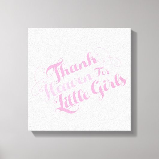 Hallo für kleine Mädchen Leinwanddruck (Vorderseite)