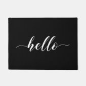 Hallo Fußmatte - Schwarzes (Vorderseite)