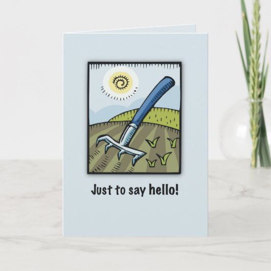 Hallo Gardener Karte (Vorderseite)