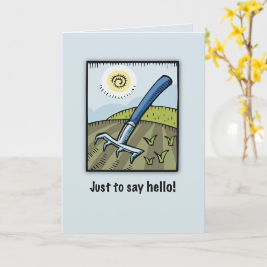 Hallo Gardener Karte (Gelbe Blume)