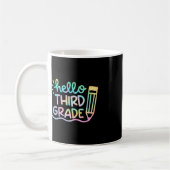 Hallo Gefärbte Krawatte Lehrer der dritten Klasse  Kaffeetasse (Links)