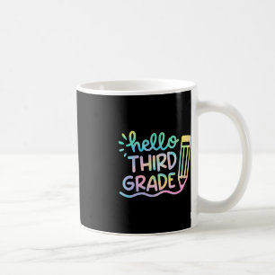 Hallo Gefärbte Krawatte Lehrer der dritten Klasse  Kaffeetasse