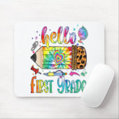 Hallo Gefärbte Krawatte Leopard Leopard Stift Zurü Mousepad (Mit Mouse)