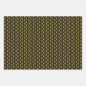 Hallo Gelber Mond - nahtloses Halloween-Muster. Geschenkpapier Set (Vorderseite 3)