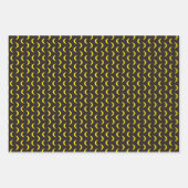 Hallo Gelber Mond - nahtloses Halloween-Muster. Geschenkpapier Set (Vorderseite 2)