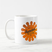 Hallo genießen Sommer, coole Kaffeetasse (Links)