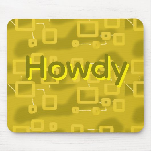 Hallo Geometrisch Mousepad (Vorne)