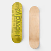 Hallo Geometrisch Skateboard (Vorderseite)