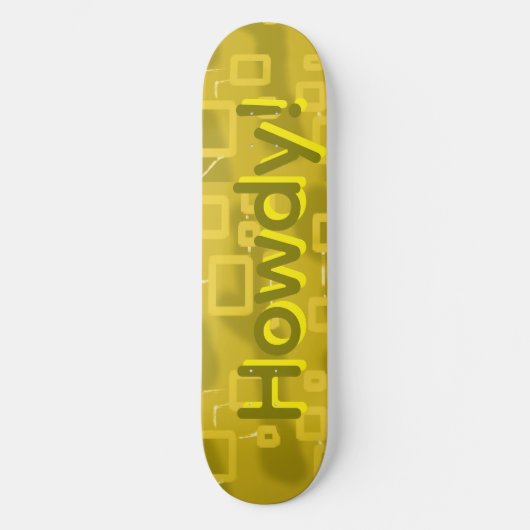 Hallo Geometrisch Skateboard (Vorderseite)