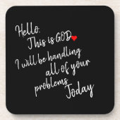 Hallo Getränkeuntersetzer (Vorderseite)