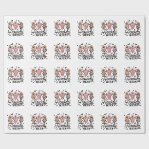 Hallo Ghost Halloween Rodeo Western Hallo Cowboy Geschenkpapier