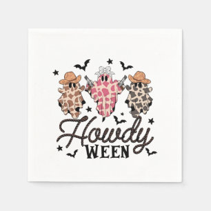Hallo Ghost Halloween Rodeo Western Hallo Cowboy Serviette