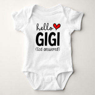 Hallo GiGi Gott Antworten Gebet Baby Strampler