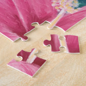 Hallo Girl Beach Beauty Tropical Palm & Flamingo Puzzle (Seite)