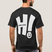 Hallo Glücklich Smiley Gesicht T-Shirt (Rückseite)