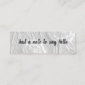 Hallo/glücklicher Jahrestag Mini Visitenkarte (Rückseite)