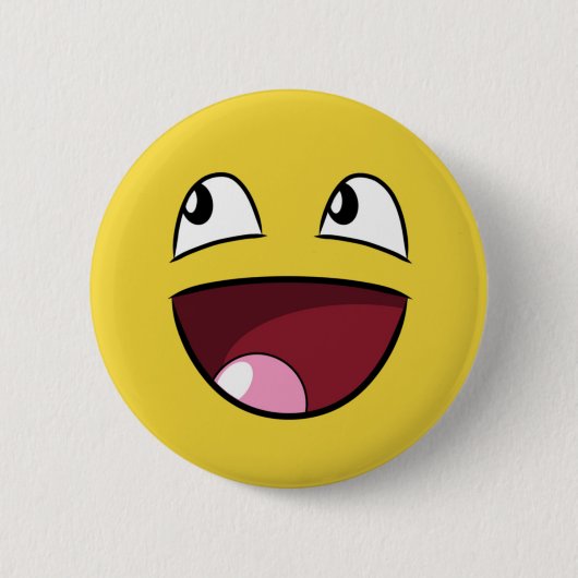 hallo glückliches Gesicht Button (Vorderseite)