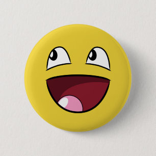 hallo glückliches Gesicht Button