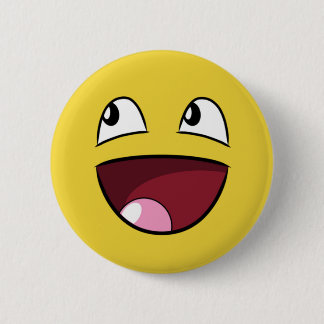 hallo glückliches Gesicht Button