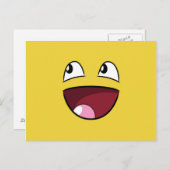 Hallo glückliches Gesicht Postkarte (Vorne/Hinten)