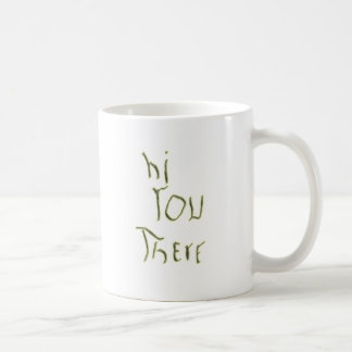 Hallo glühen Sie dort in die Dunkelheit Kaffeetasse