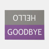 Hallo \ Goodbye Doormat Fußmatte (Vorderseite)