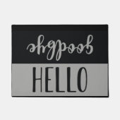 Hallo Goodbye Fußmatte (Vorderseite)