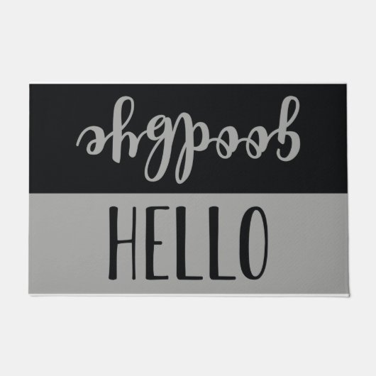 Hallo Goodbye Fußmatte (Vorderseite)