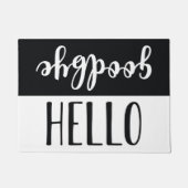 Hallo Goodbye Fußmatte (Vorderseite)