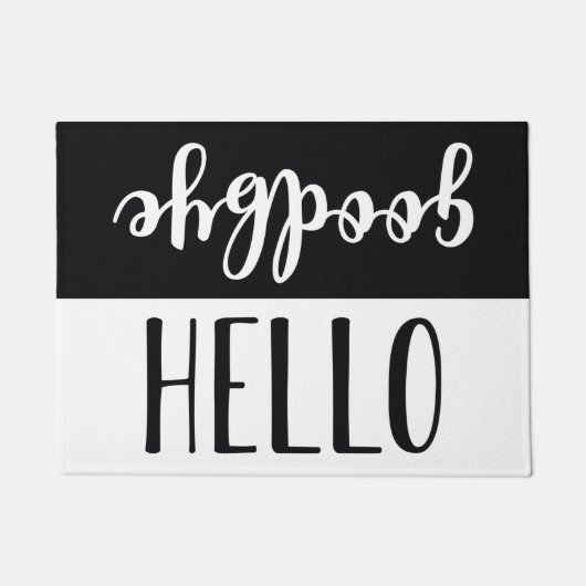 Hallo Goodbye Fußmatte (Vorderseite)