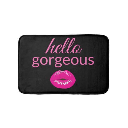 Hallo Gorgeous Bath Mat Badematte (Vorderseite)