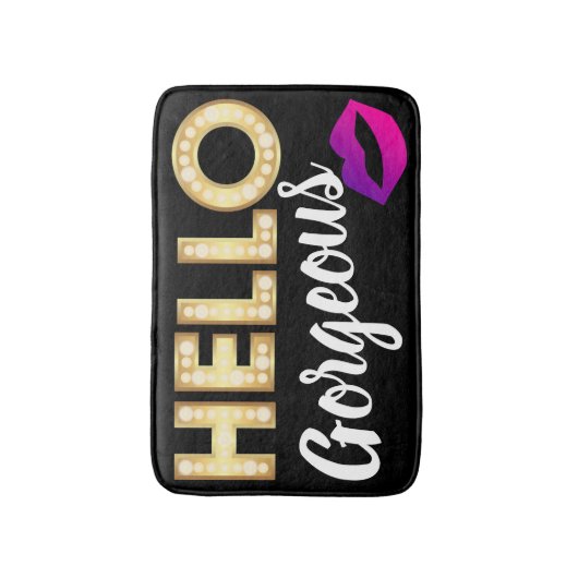 Hallo Gorgeous Bath mat Badematte (Vorderseite Vertikal)