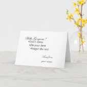 Hallo Gorgeous Bleibe Positiv Karte (Gelbe Blume)