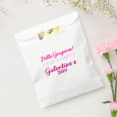 Hallo Gorgeous Galentiner Niedliche rosa Typografi Geschenktütchen (Versiegelt)