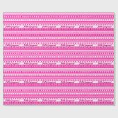 Hallo Gorgeous Galentinstag Niedlich Pink Hearts Geschenkpapier (Flach)