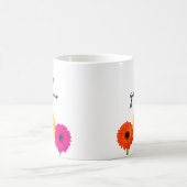 Hallo Gorgeous Gerbera Daisies Girly Chic Floral Kaffeetasse (Mittel)