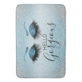 Hallo Gorgeous - Glamourous Eyelashes - Blau Badematte (Vorderseite Vertikal)