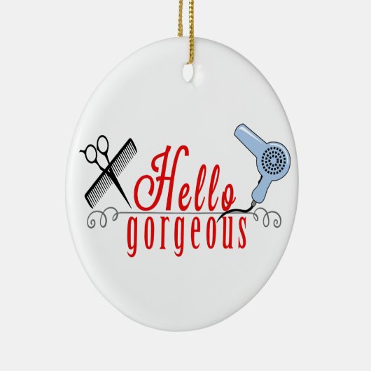 Hallo Gorgeous Keramik Ornament (Rechts)