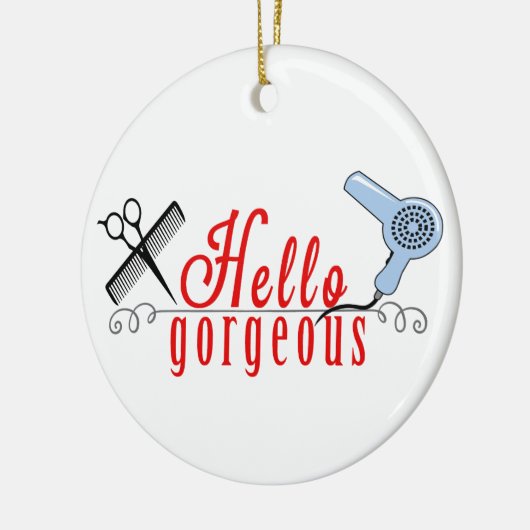 Hallo Gorgeous Keramik Ornament (Links)