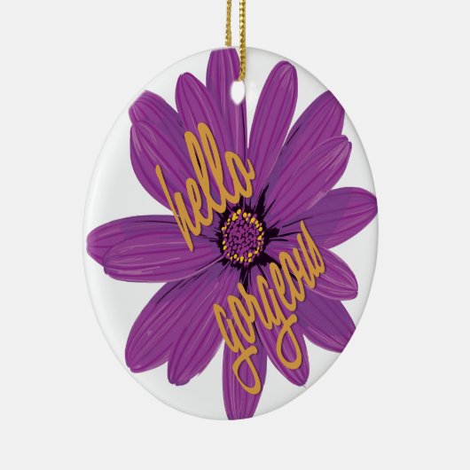 Hallo Gorgeous Keramikornament (Rechts)